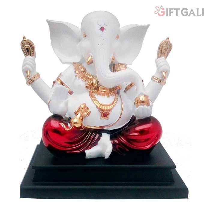 Gold Plated Handicraft Ganesha Figurine 20 cm-G50X0011R000XPAS