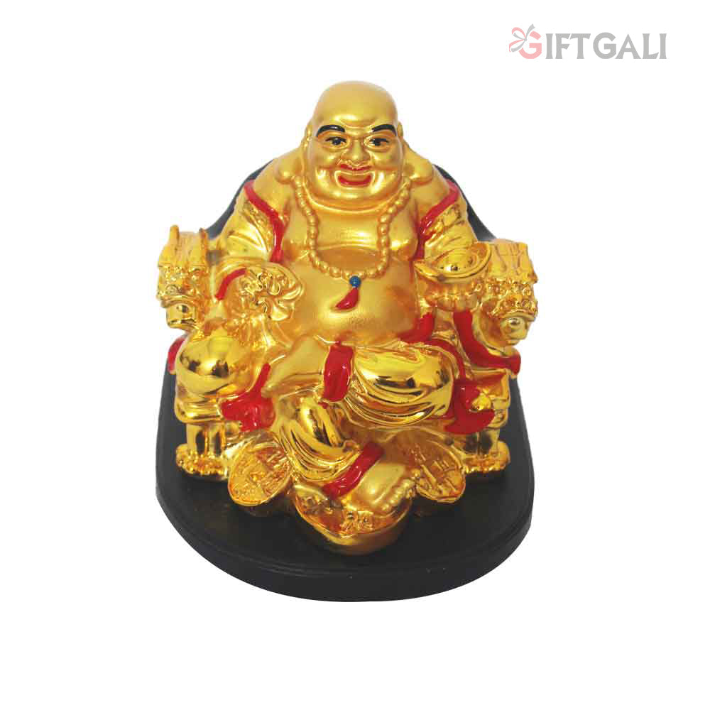 Gold Plated Happy Man Statue 13 cm-G82X0020G