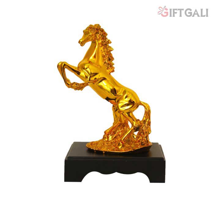 Gold Plated Horse Statue Figurine 29 cm-G79X0071G