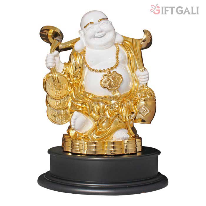 Gold Plated Laughing Buddha Showpiece 46 cm-G50X0027G000TOSS