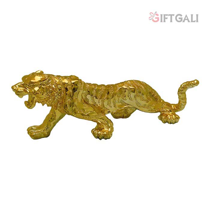 Gold Plated Lion Figurine 29 cm-G50X0008G000HRSS