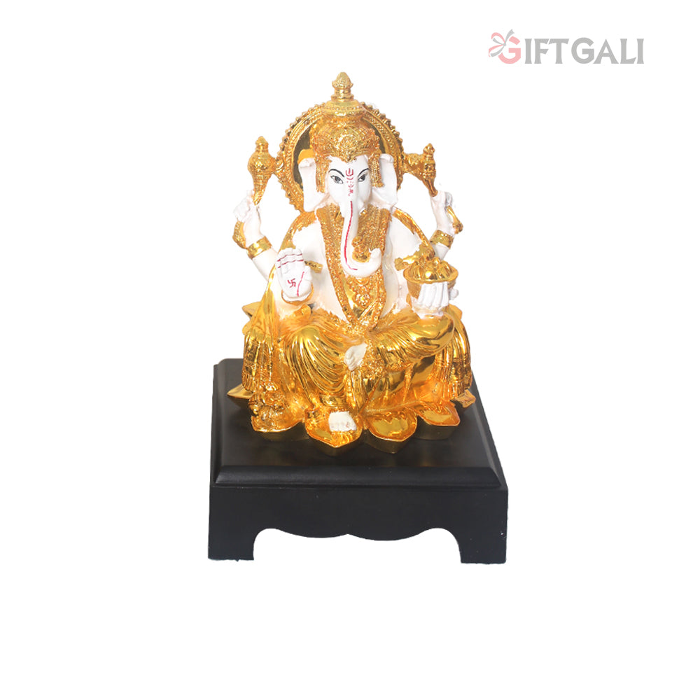 Gold Plated Lord Ganesh Statue 23 cm-G82X0024W