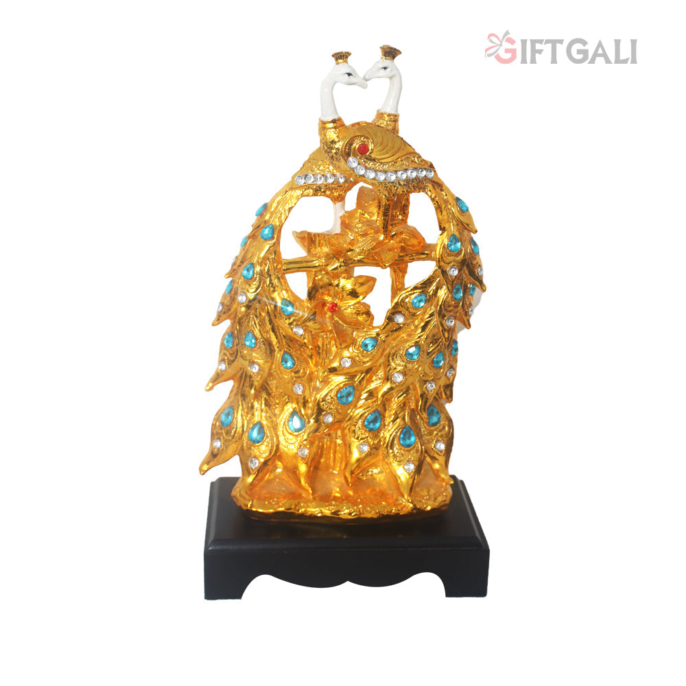 Gold Plated Peacock Showpiece 43 cm-G82X0017W