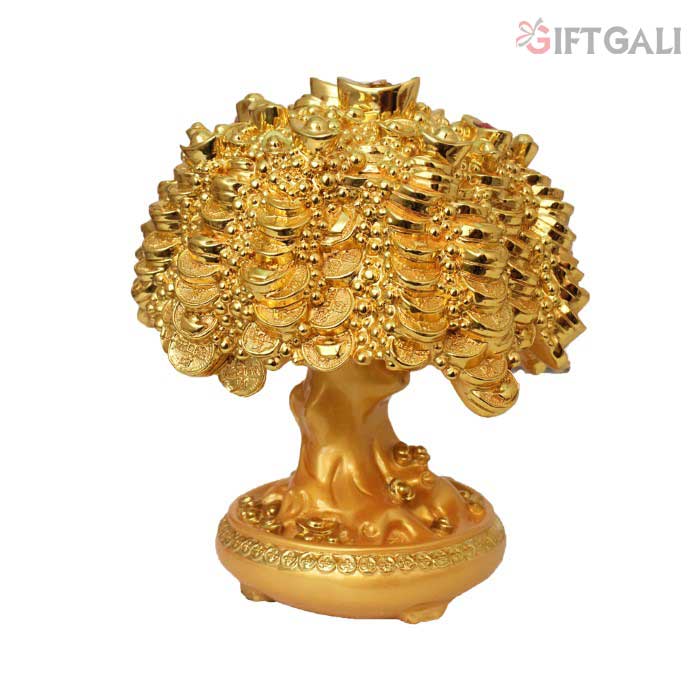 Gold Plated Tree Showpiece 27 cm-G50X0059Y000THSS