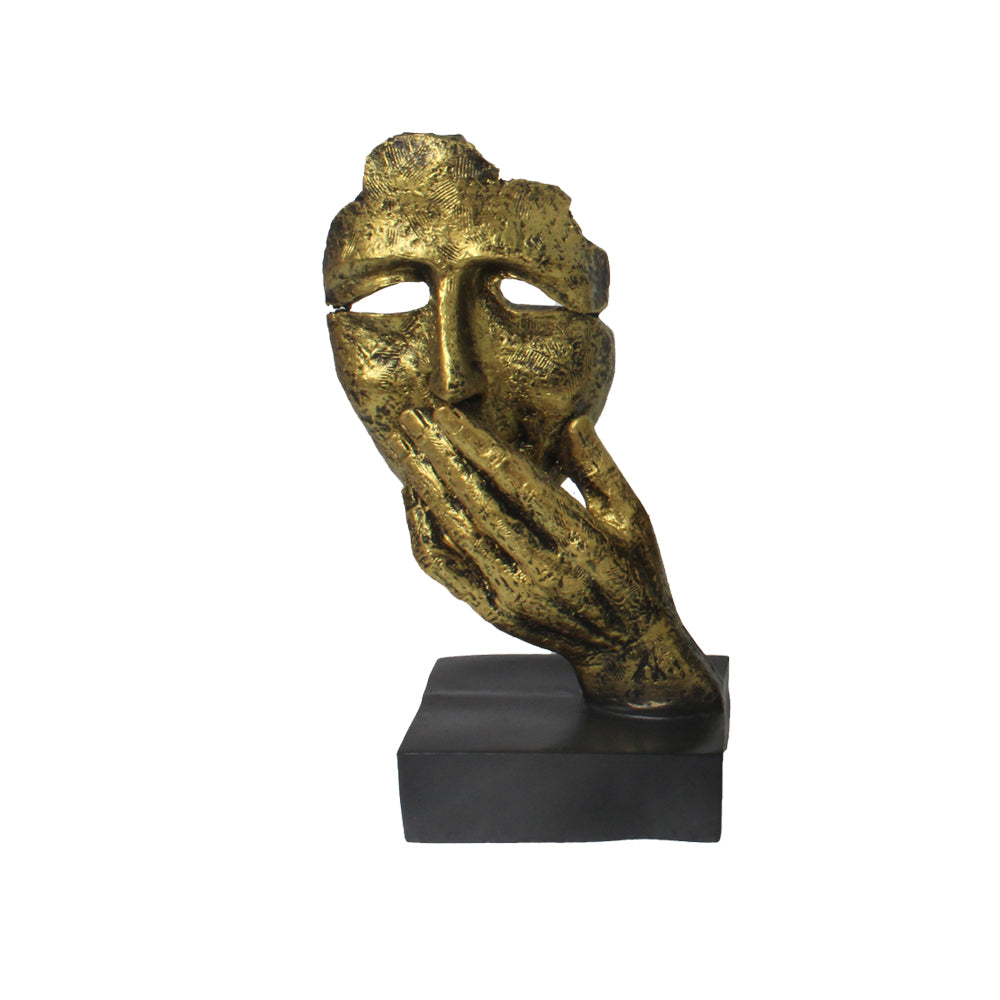 Hiding Lips Statue Showpiece 26 cm G57R1673GKNGX