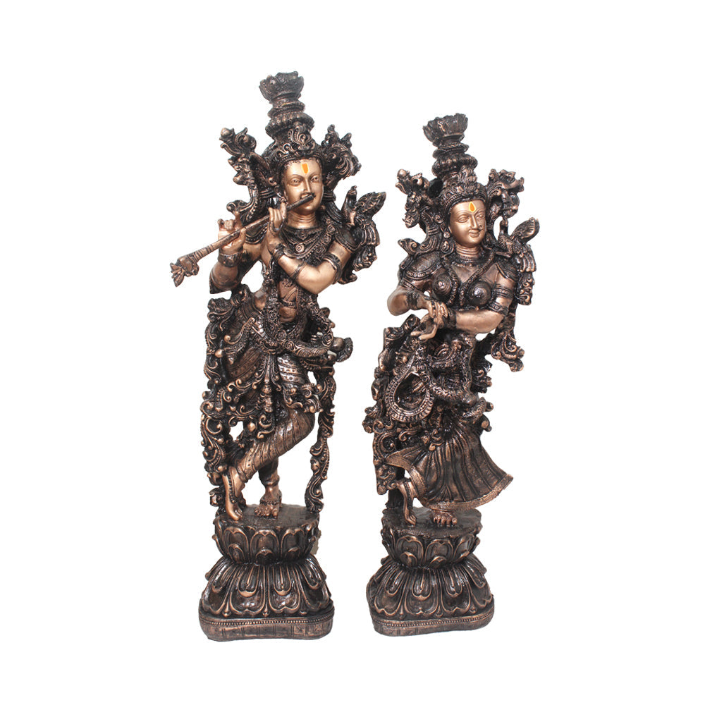 Iskcon Radha Krishna Statue Showpiece 72 cm G57X1439CCAGX