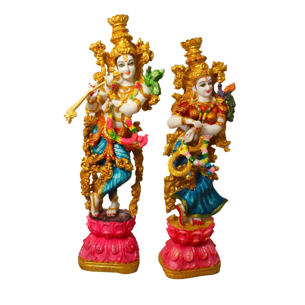 Iskcon Radha Krishna Statue Showpiece 72 cm G57X1439WNCGX