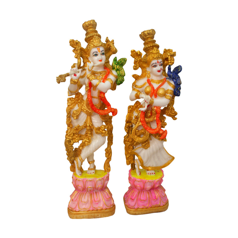 Iskcon Radha Krishna Statue Showpiece 72 cm G57X1439WOCGX