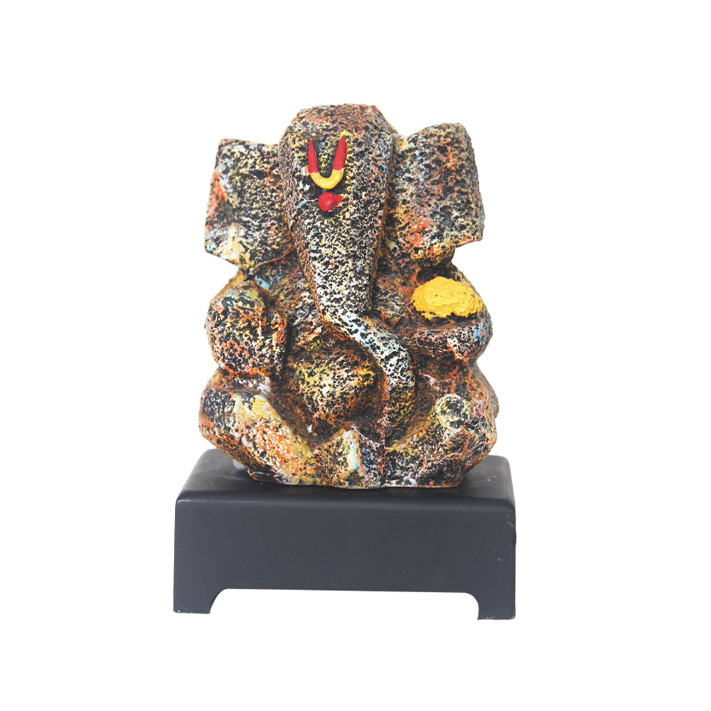 Laddu Ganesha Idol Showpiece with base 17 cm G57W1249MMNMX