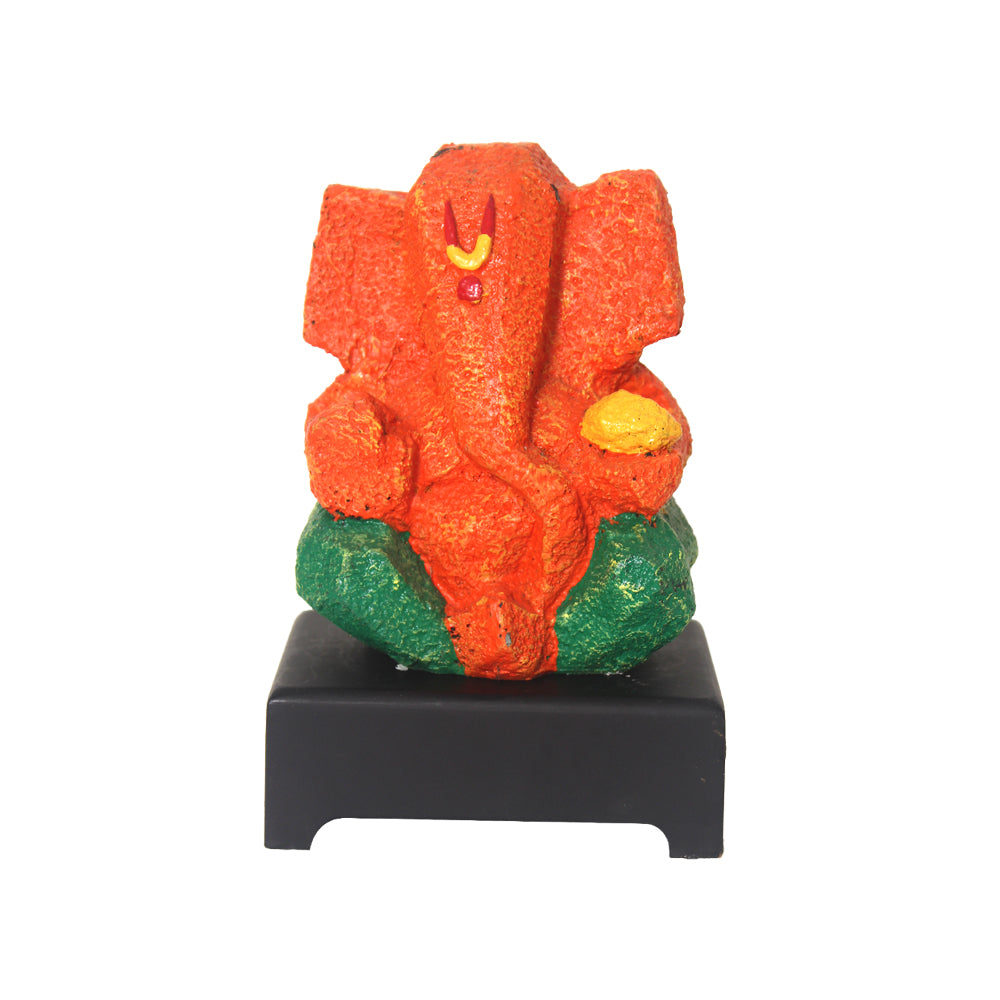 Laddu Ganesha Idol Showpiece with base 17 cm G57W1249OHNMX