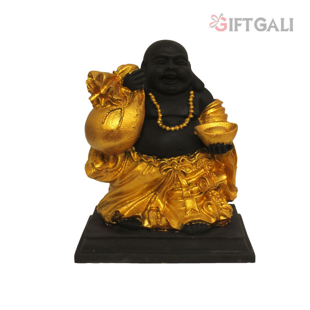 Laughing Buddha Figurine Glitter Matt Finish 29 cm-G57R1074KGGMX