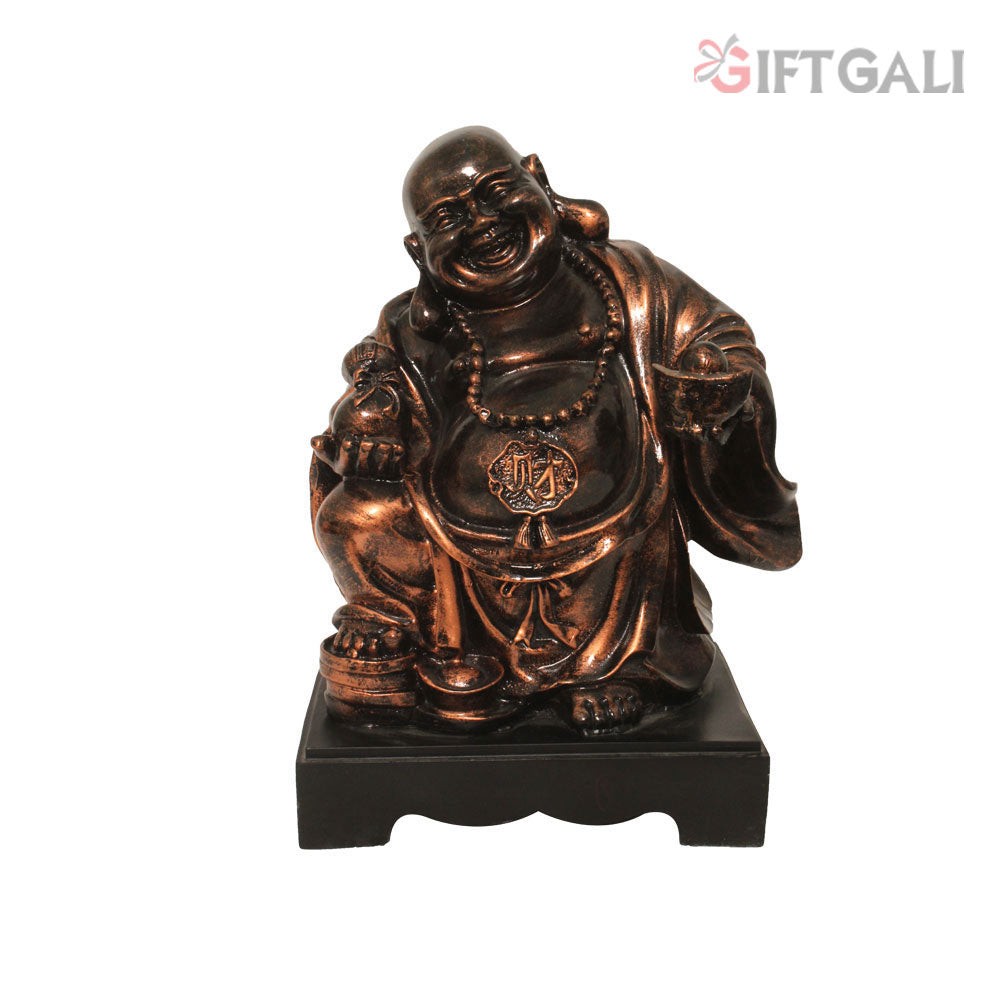 Laughing Buddha Home Decor Copper Antique Finish 28 cm-G57R1078CCAGX