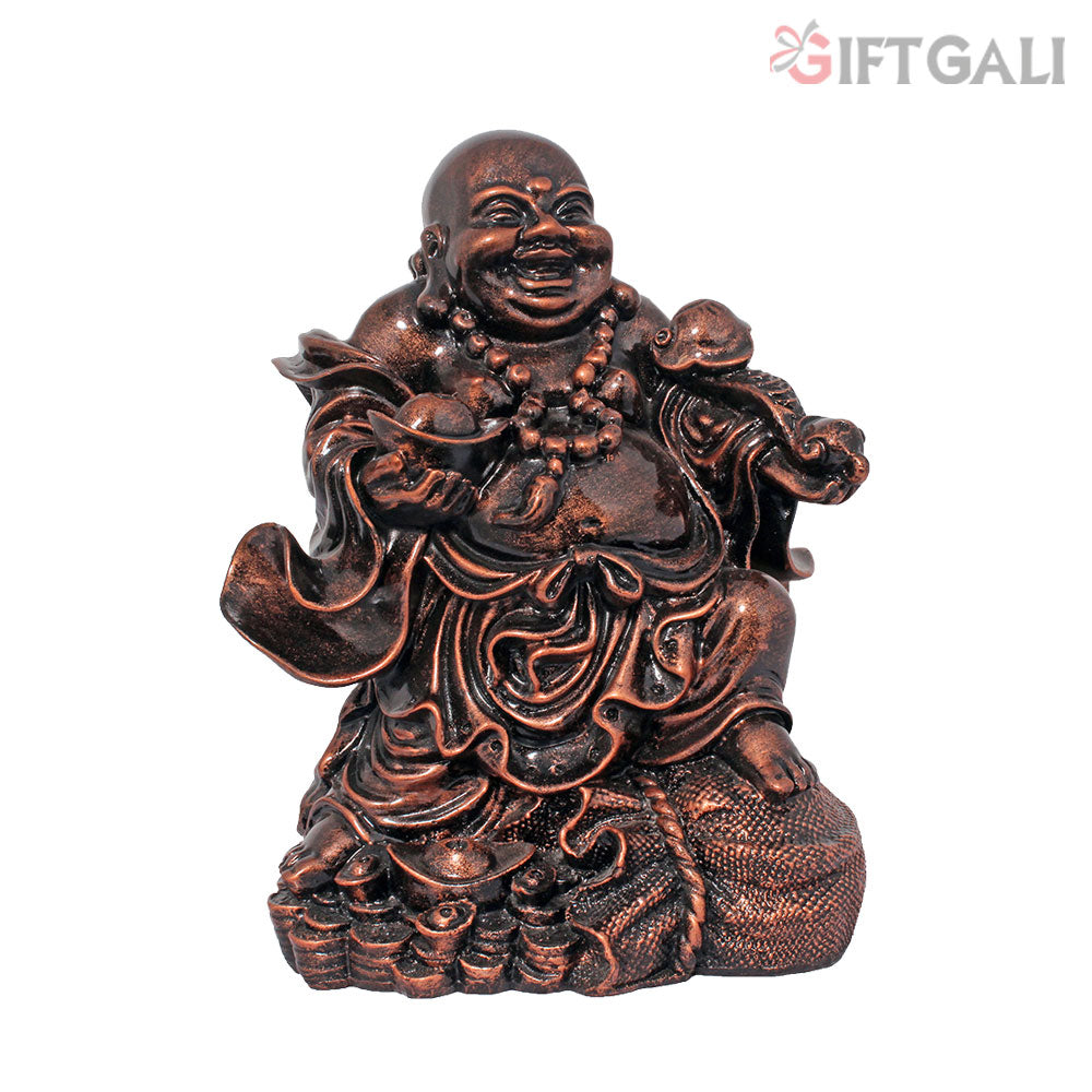 Laughing Buddha Statue For Gift Copper Antique 25 cm-G57X1070CCAGX