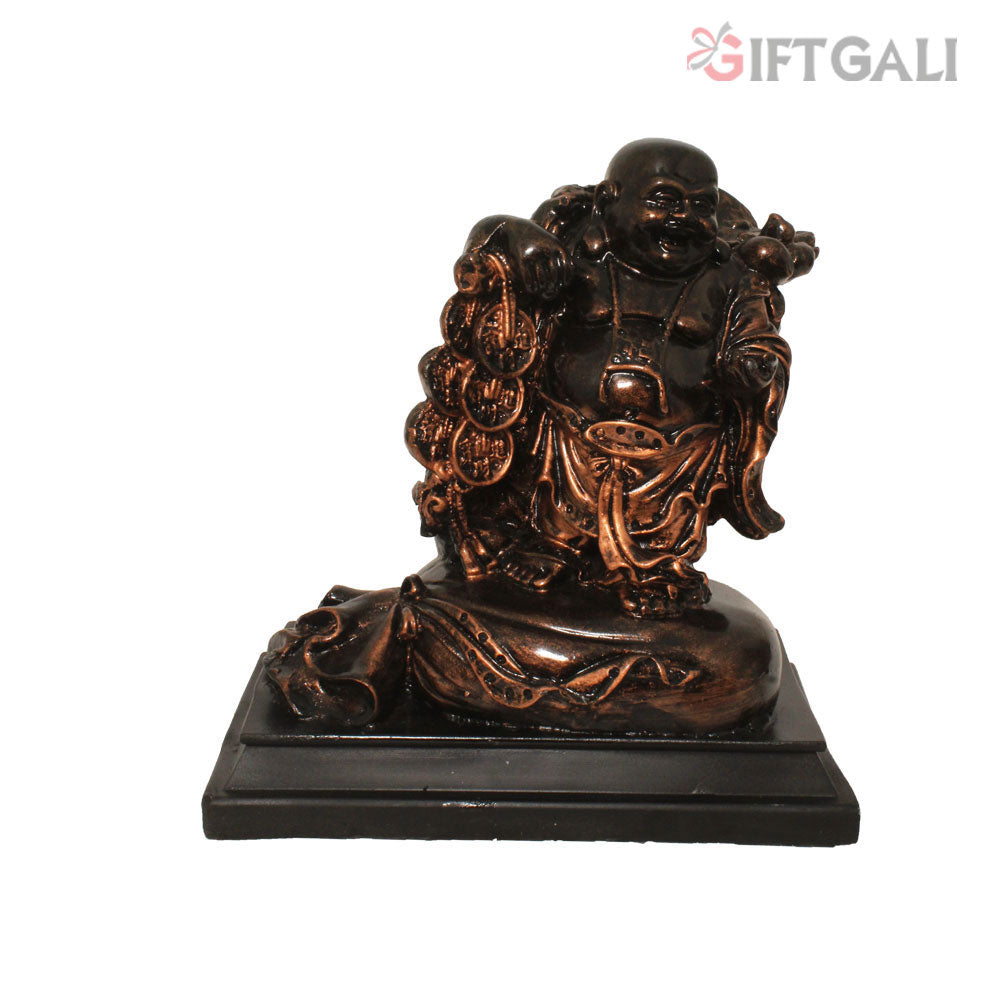 Laughing Buddha Vastu Showpiece Copper Antique 25 cm-G57R1073CCAGX