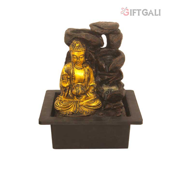 Lord Buddha Decorative Tabletop Water Fountain 26 cm G57X0606AGAMX