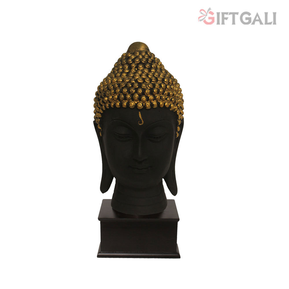 Lord Buddha Head Idol Black Brass 31 cm-G57W1060KBNMX