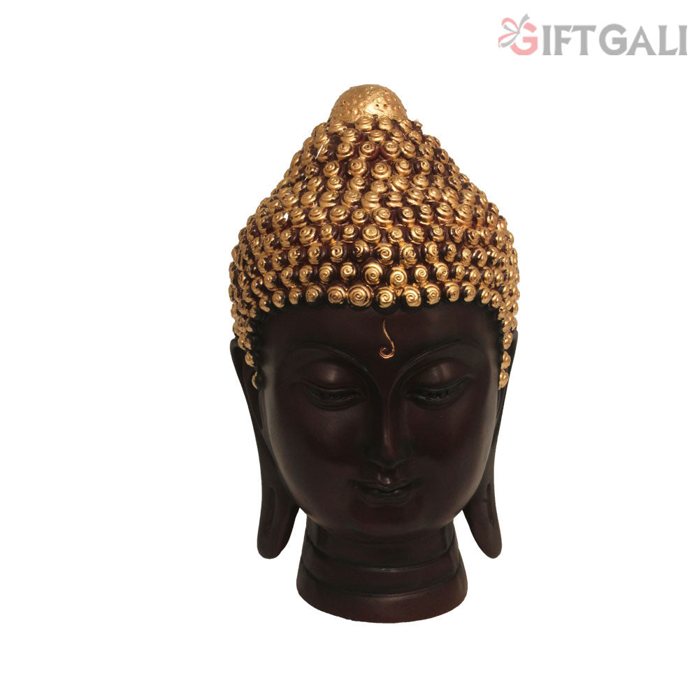 Lord Buddha Statue Brown Golden 12 cm-G57X1058AGNMX