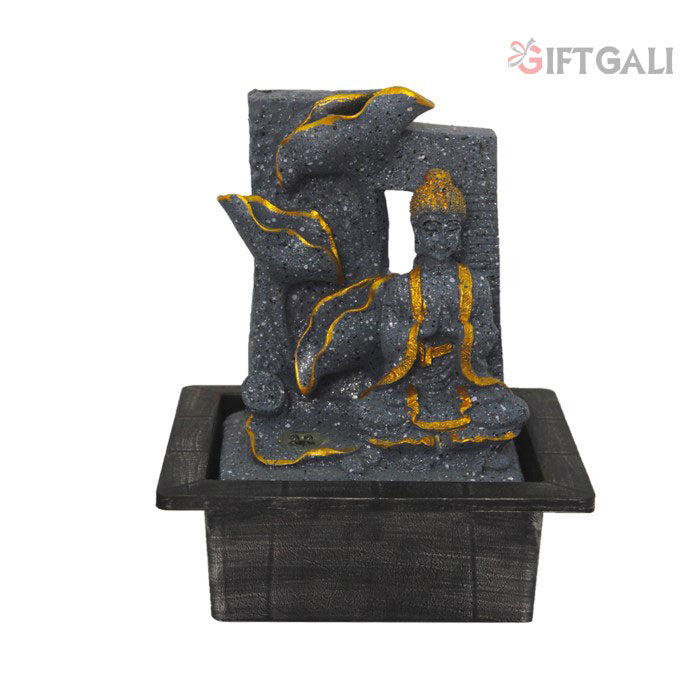 Lord Buddha Tabletop Water Fountain Showpiece 26 cm G57X0482FGDMX