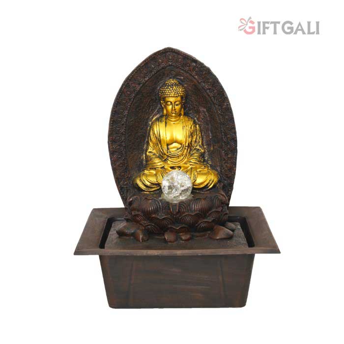 Lord Buddha Tabletop Water Fountain Showpiece 41 cm G57X0530AGAMX