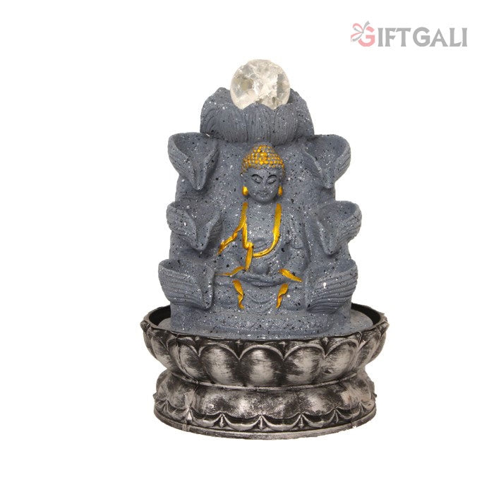 Lord Buddha Water Fountain with Crystal Ball 29 cm G57X0456FGDMX