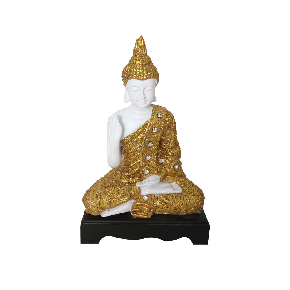 Lord Dhyan Buddha Idol Showpiece with base 28 cm G57W1420WGGGZ