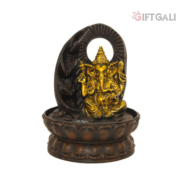 Lord Ganesha Indoor Water Fountain 26 cm G57X0448AGAMX