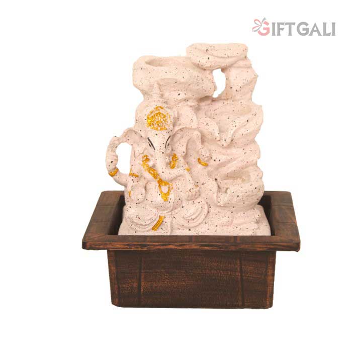 Lord Ganesha Indoor Water Fountain Tabletop Showpiece 26 cm G57X0605PGDMX