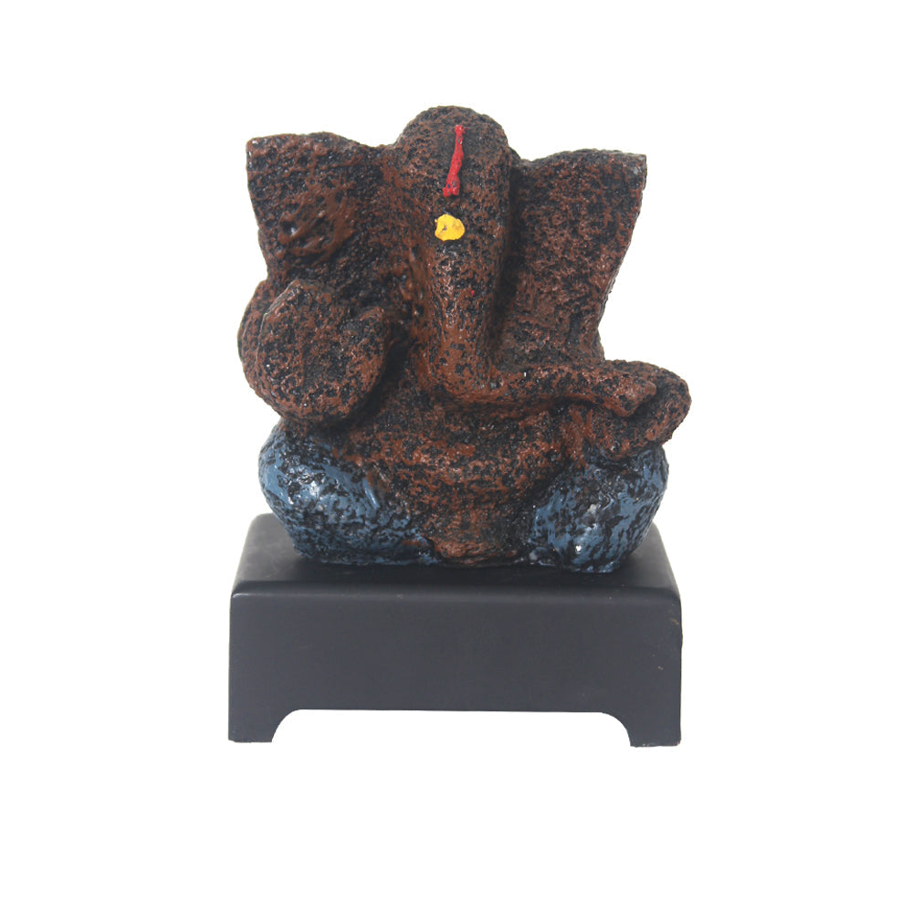 Lord Ganpati Idol Showpiece with base 16 cm G57W1246AFNMX