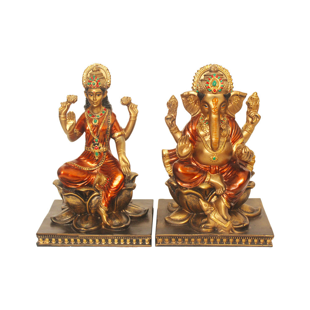 Lord Laxmi Ganesha Idol Statue 21 cm G57X1568GRNGX