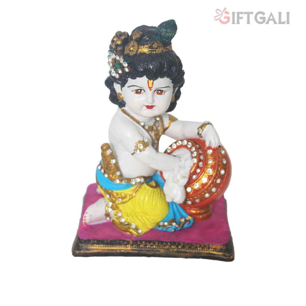 Lord Maakhan Krishna Statue 20 cm G57X1394WMLGZ