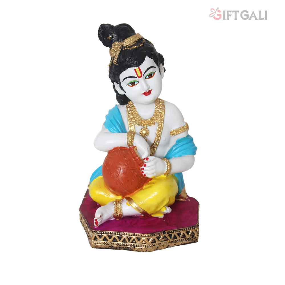 Lord Matki Krishna Statue 18 cm G57X1665WMLGX