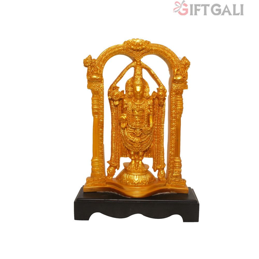 Lord Tirupati Balaji Idol With Base Pearl Golden 40 cm-G57W1124GGSGX