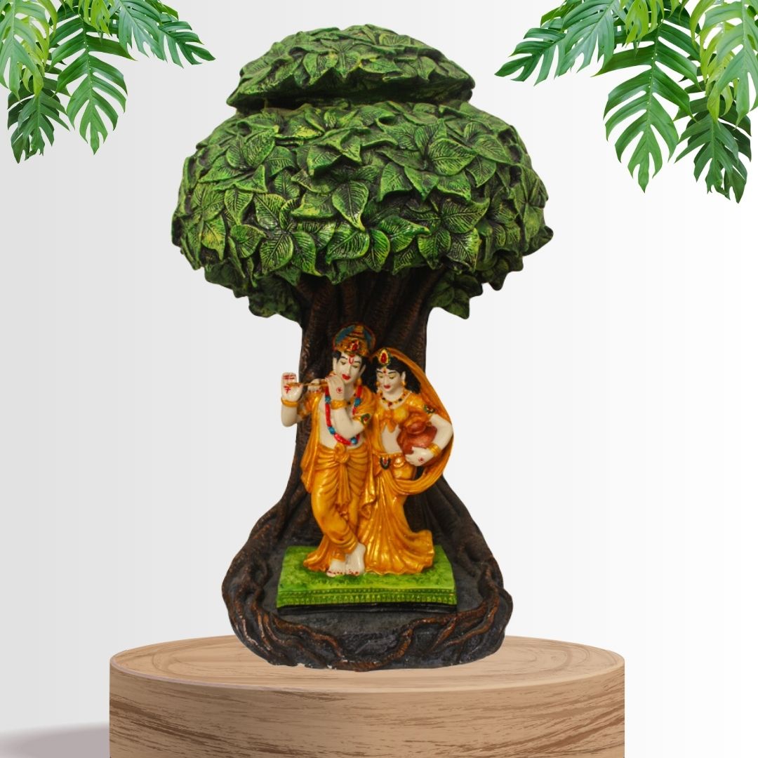 Matki Radha Krishna Under Kalpvriksha Tree Antique Gift Item 60 cm G57X1322HAMG2-29X021Y