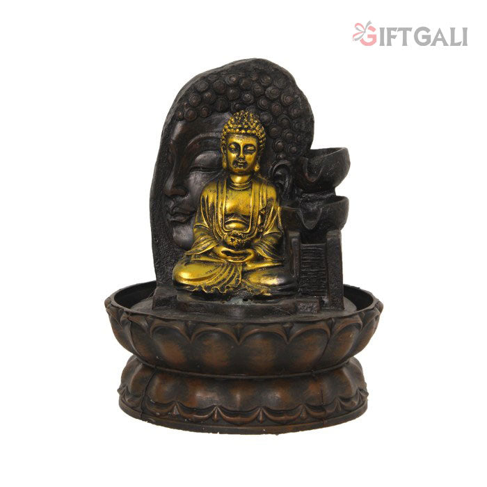 Meditating Buddha Indoor Water Fountain 27 cm G57X0481AGAMX