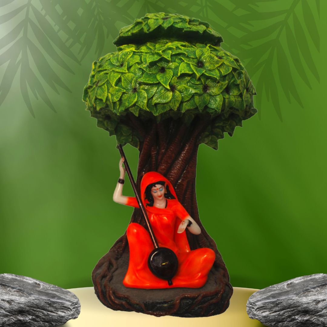 Meera Under Kalpvriksha Tree Showpiece Antique Look Sculpture 60 cm G57X1322HAMG2-48X083O