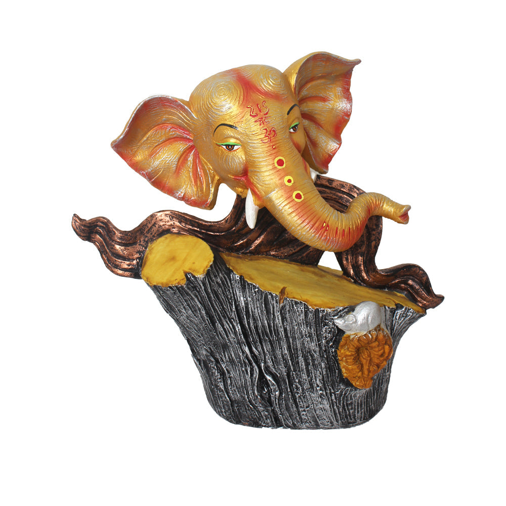 Modern Art Tree Ganesha Idol Statue 35 cm G57X1563GSLMX