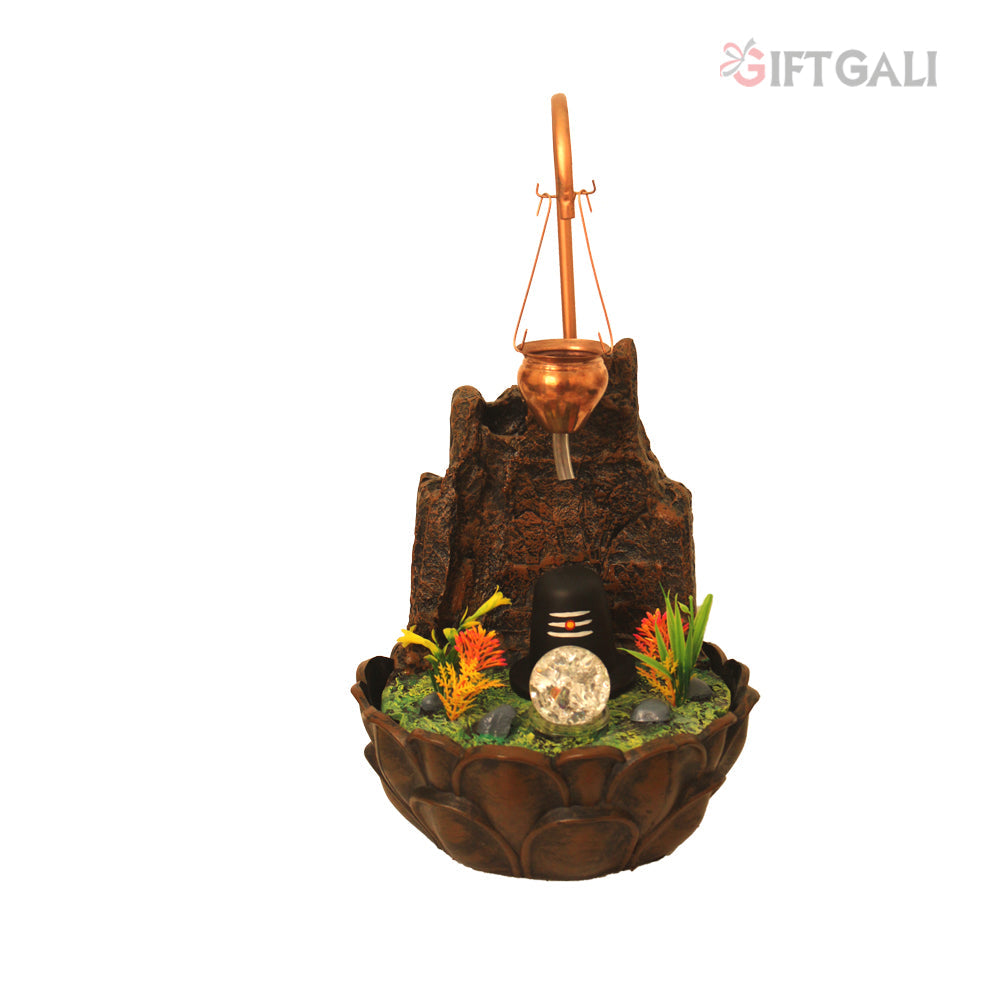 Pahad Shivling Tabletop Water Fountain 51 cm G57X0642AHAMX-645