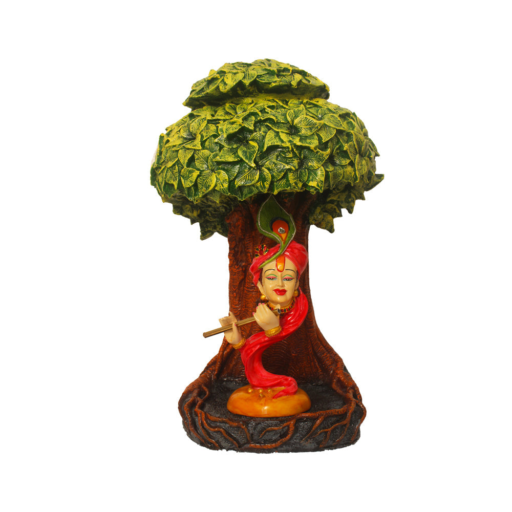 Pankh Krishan Under Kalpvriksha Tree Figurine Antique Gift Item 60 cm G57X1322HAMG2-29X073P