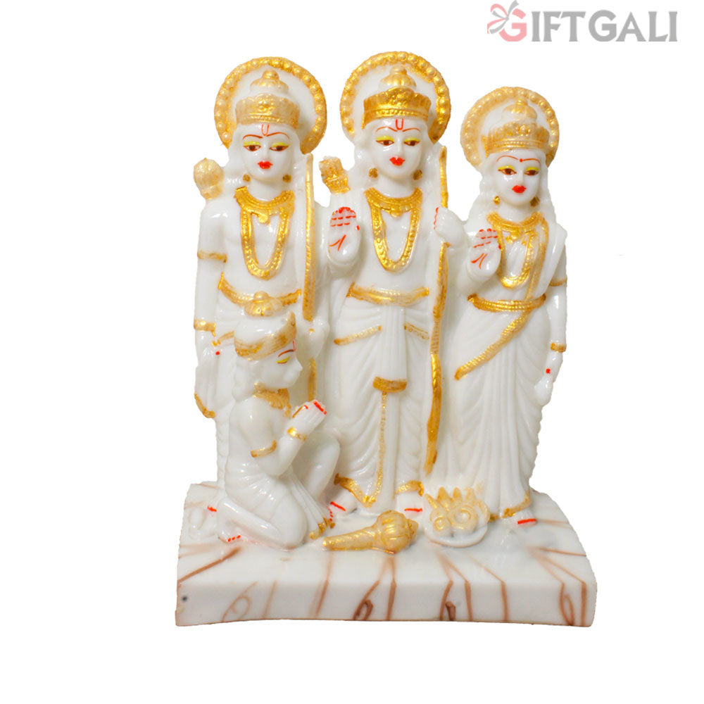 Religious Ram Darbar Statue Marble Look 18 cm-G57X1295WGCGX