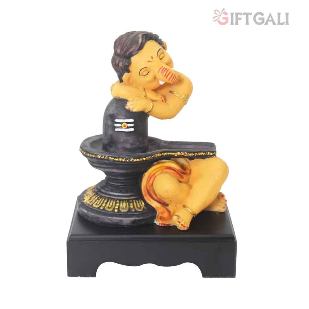 Shivling Ganpati Idol Showpiece 27 cm G57W1598VFLMX