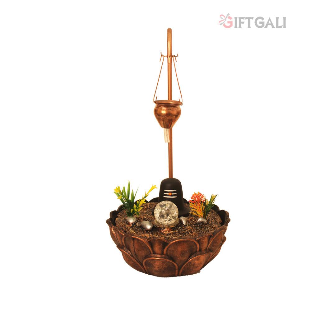 Shivling Tabletop Water Fountain 51 cm G57X0643MGAMX-645