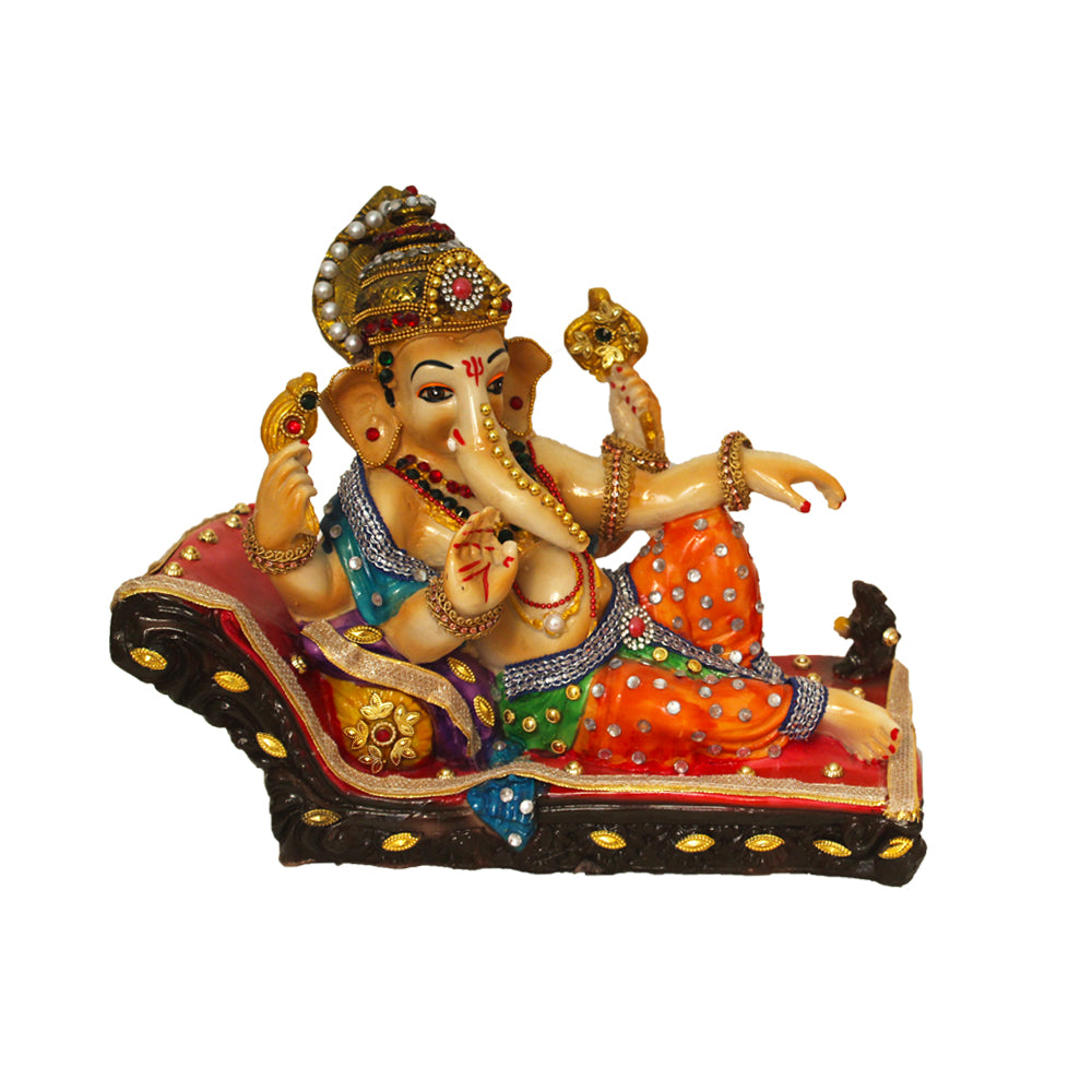 Singhasan Ganesha Statue Showpiece 27 cm G57X1577VMLGZ