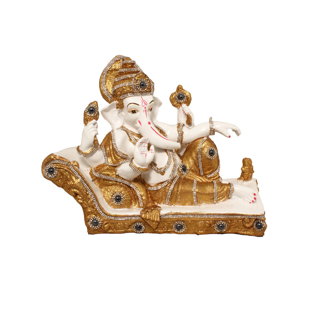 Singhasan Ganesha Statue Showpiece 27 cm G57X1577WGGGZ