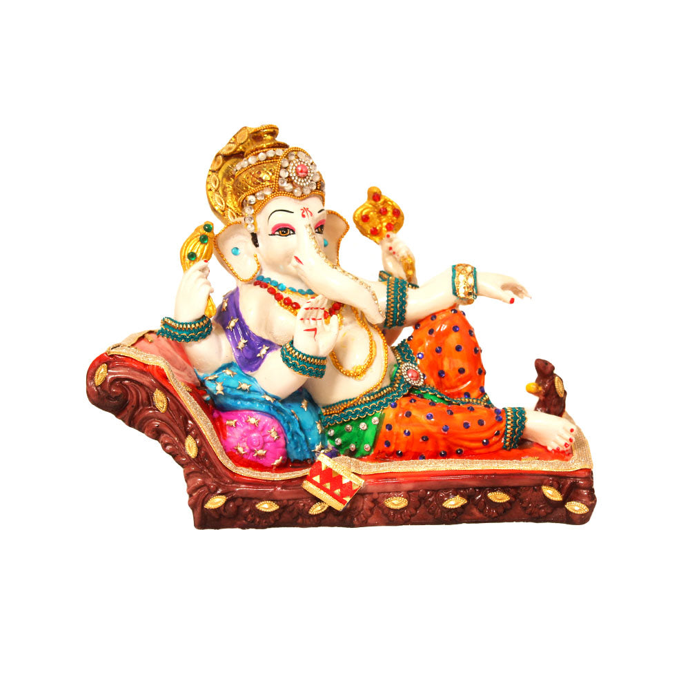 Singhasan Ganesha Statue Showpiece 27 cm G57X1577WMLGZ