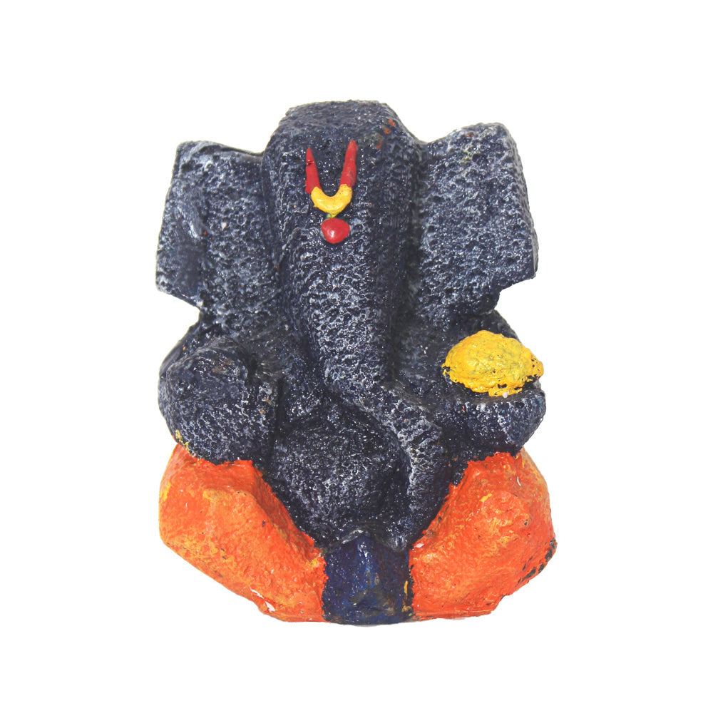 Small Laddu Ganesha Idol Showpiece 14 cm G57X1249NONMX