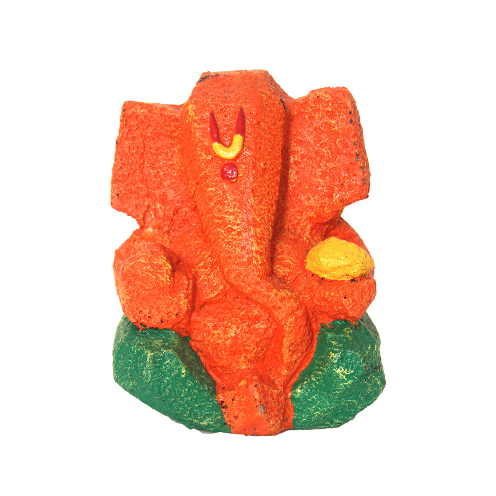 Small Laddu Ganesha Idol Showpiece 14 cm G57X1249OHNMX