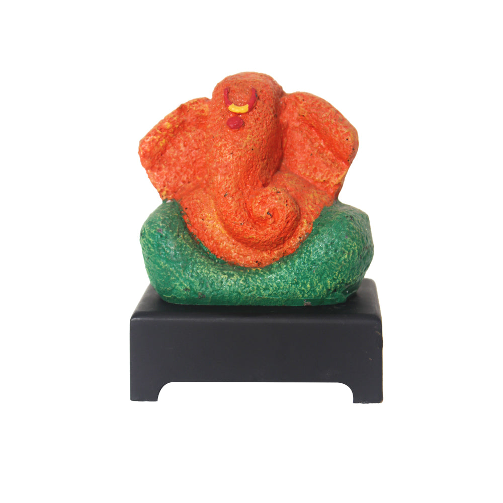 Small Lord Ganesha Idol Showpiece with base 16 cm G57W1247OHNMX