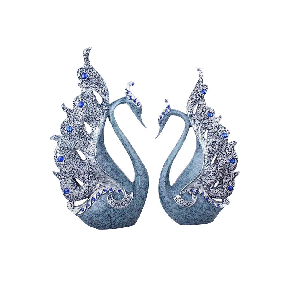 Swan Couple Pair Showpiece 30 cm G57X1560FSDGZ