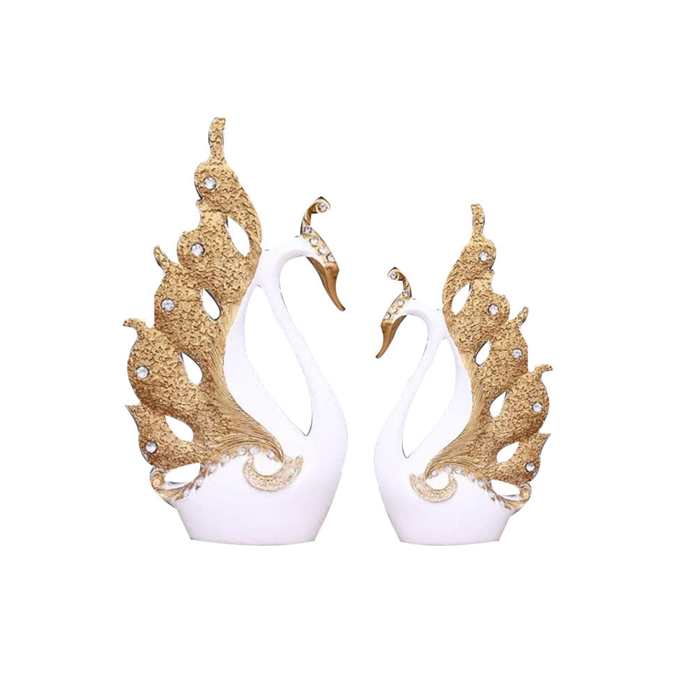 Swan Couple Pair Showpiece 30 cm G57X1560WGNGZ