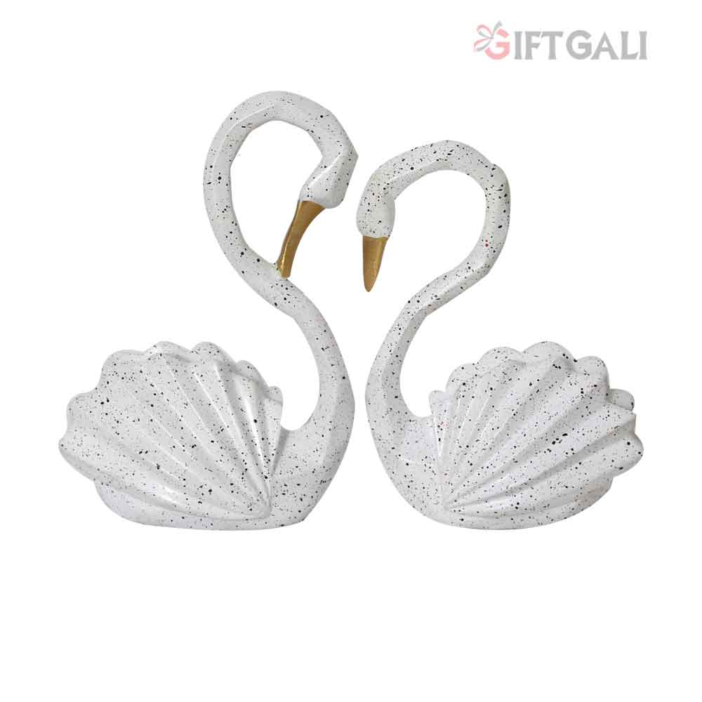 Swan Pair Statue Showpiece 20 cm G57X1425WGDMX